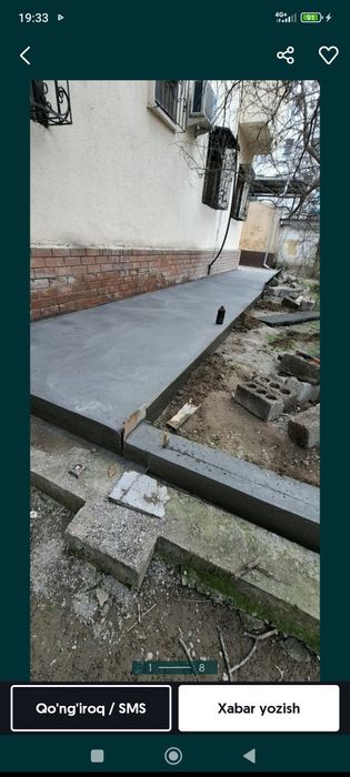 Styashka bardyor transha padval ishlari mavjud