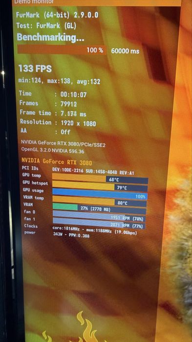 Видеокарта RTX3080 GIGABYTE