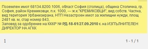 Продава се Парцел в София, Кремиковци - 2481 кв.м за 103 €/кв.м - Снимка #1