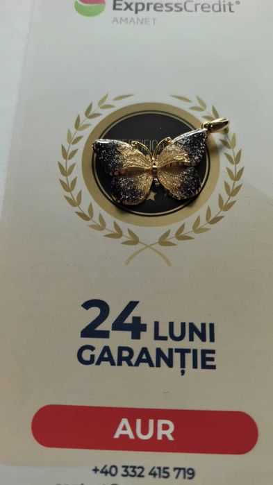 (AG 35) Medalion aur 14K "Fluture" B.34142.1 /Garantie 2 ani/ 1005 lei