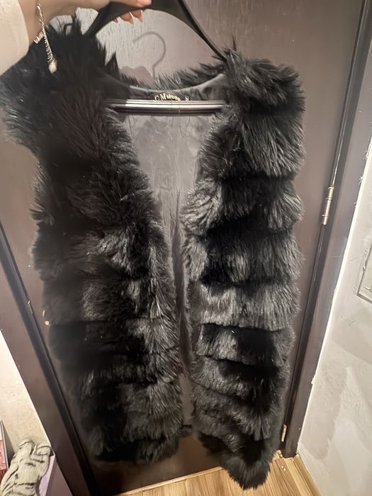 Дълга грейка от изкуствен пух