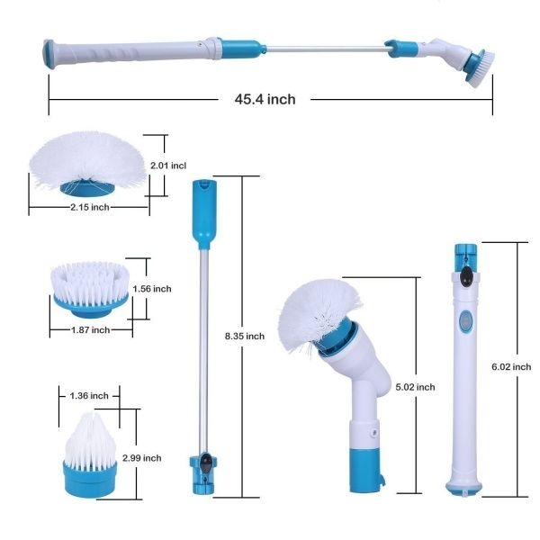Perie electrica cu acumulator pentru curatat casnic, 3 perii