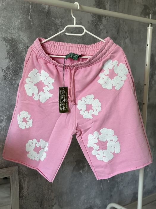 Pantaloni scurti Denim Tears Balenciaga off white