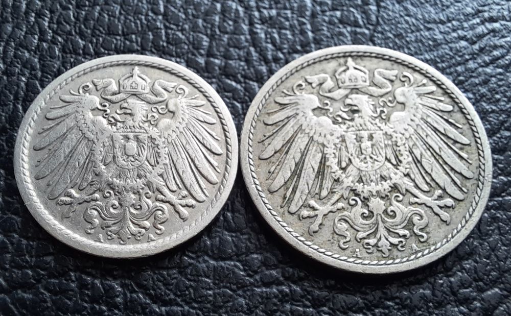 Стара монета/и 5 и 10 пфенига 1911 г. букви А - Германия- перфектни !