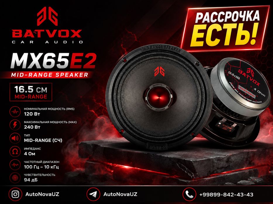 Teyes by Batvox Динамик MX65E2 16.5см 120Вт Naqd Nasiya