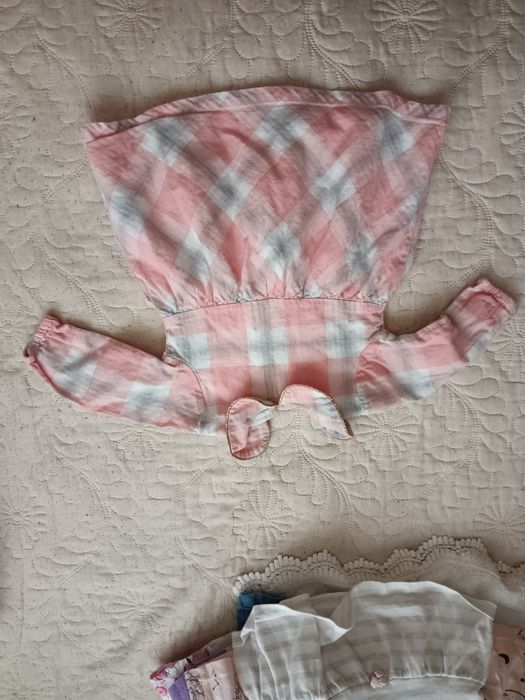 Роклички 3-6 месеца бебе рокля кръщене