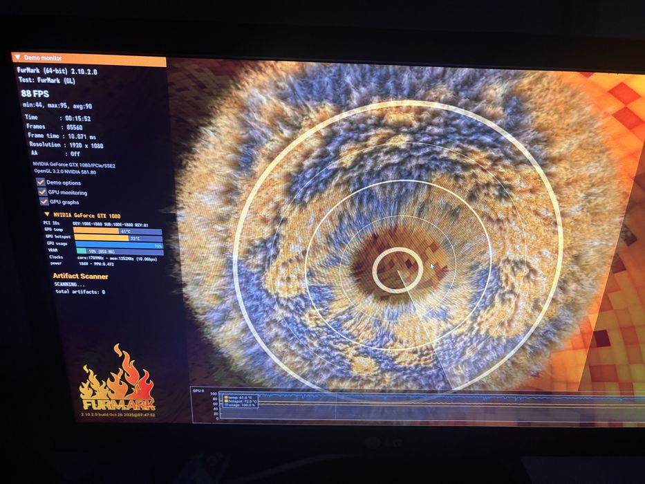 placa video 1080 palit gamerock 8gb 256b