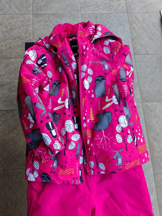 Costum de ski, iarna, salopeta 3-4 ani