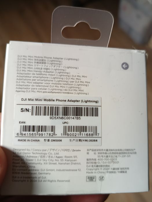 Adapter DJI mic mini litning