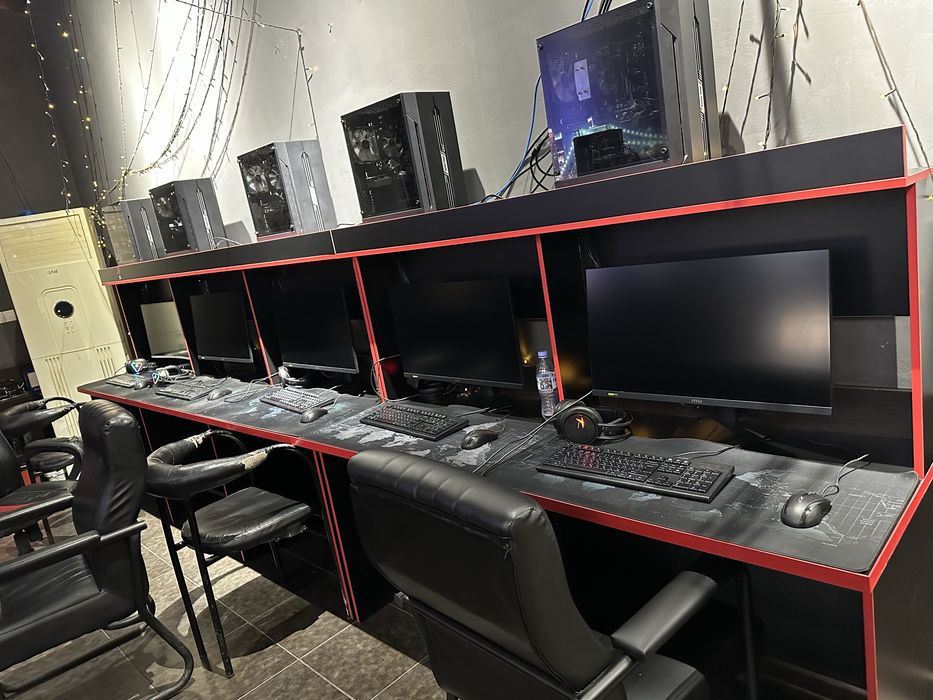 Компьютерный стол на 5 мест МДФ