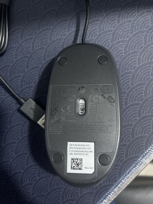 HP 125 Wired Mouse — новая, не использовалась, USB