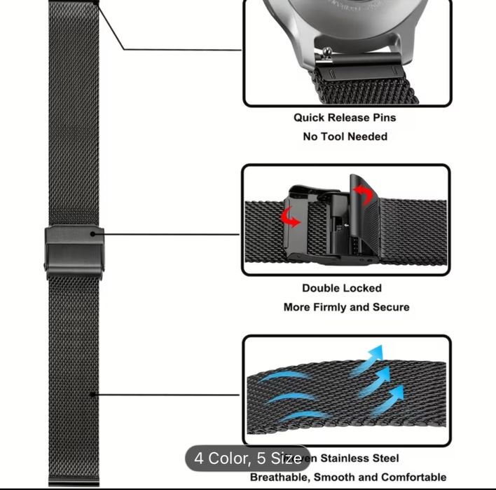 Каишка за часовник 20 мм