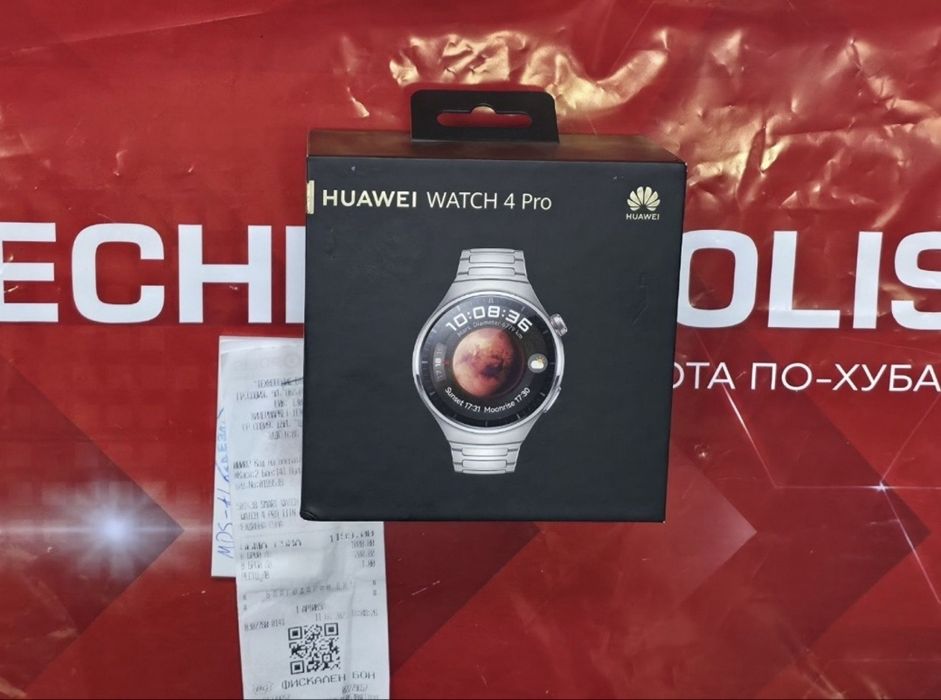 ***48mm Huawei watch 4 Pro LTE Гаранция Технополис 2025 г. Titanium