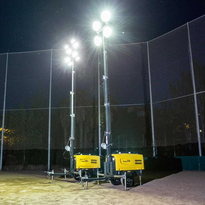 Осветительная мачта Atlas Copco v4+ (4000m²) надёжный свет для стройки