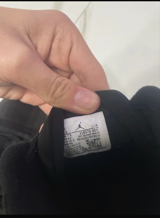 Papuci jordan 3 black cat