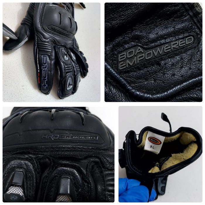 Pantaloni moto Mohawk Touring Leather/Textile Cordura, Nr. M (48-50) & mănuși HELD Boa Air n Dry Gloves Black Nr. 9