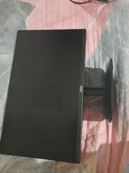 21.5" Full HD Монитор AOC 22B2H - Тънки рамки, HDMI, VA матрица (с кут