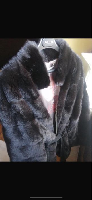 шуба норка черный бриллиант