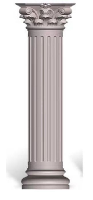 matrita/cofrag stalp din ABS rezistent  350 x 3,6 m