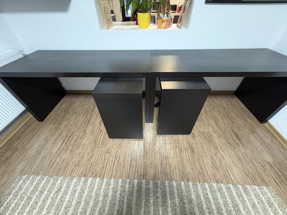 Birou cu tablie culisanta Ikea Malm