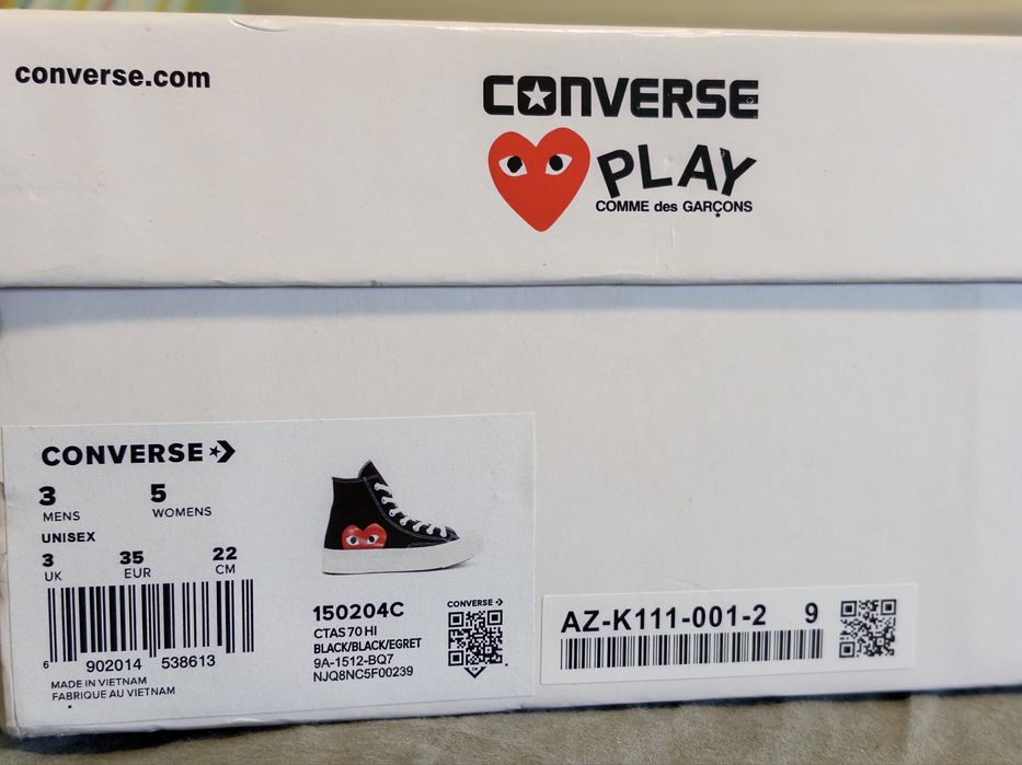 Converse x PLAY Comme des Garçons 35