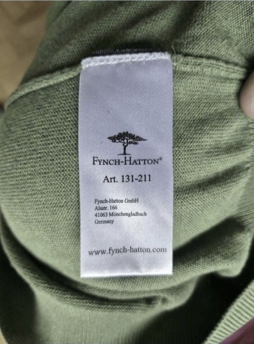 Pulover Fynch-Hatton, Superfine Cotton, Bărbați, Fabricat Germania-XL