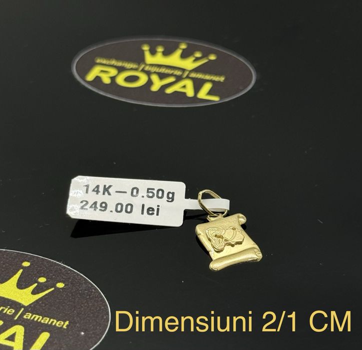 Bijuteria ROYAL : Pandantiv AUR 14K NOU / 0.5 GR