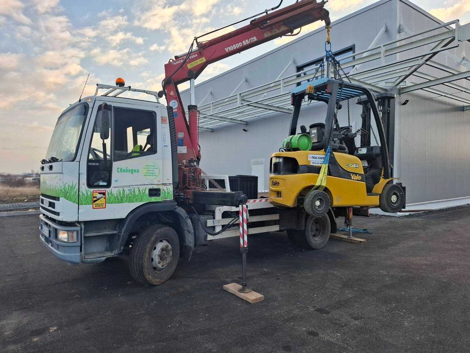 Услуги с Мини багер, бобкат/ челен товарач/кран/самосвал