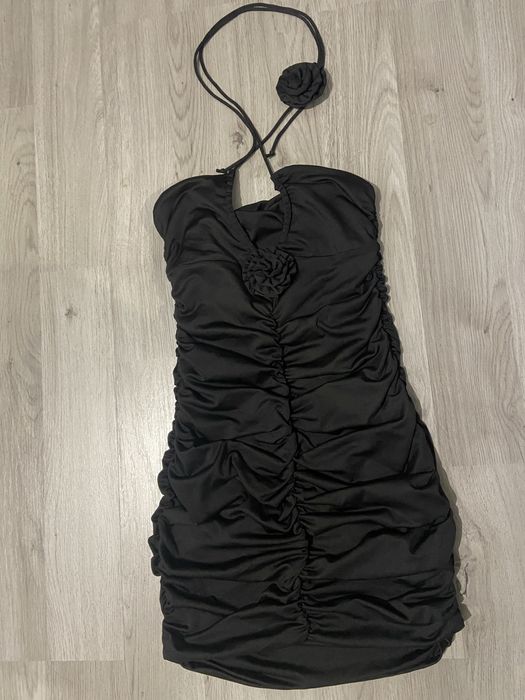 Дамска Черна Къса Рокля