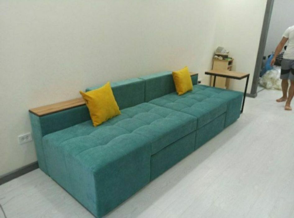 Мягкая мебель Диван трансформер раскладной с отсеков хранения Кровать