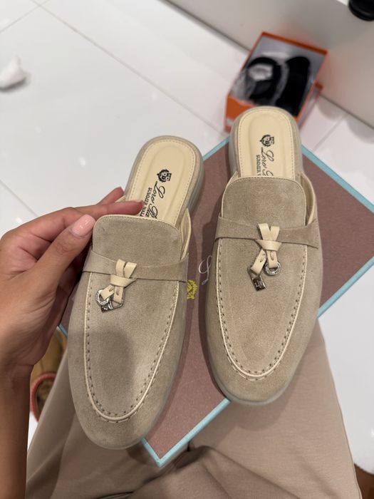 Pantofi loro piana piele naturala
