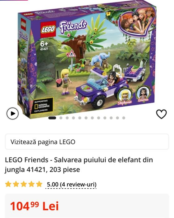 LEGI Salvarea puiului de elefant