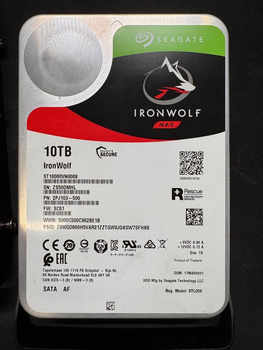 Segate Ironwolf NAS _HDD _ 3.5" - 10TB
