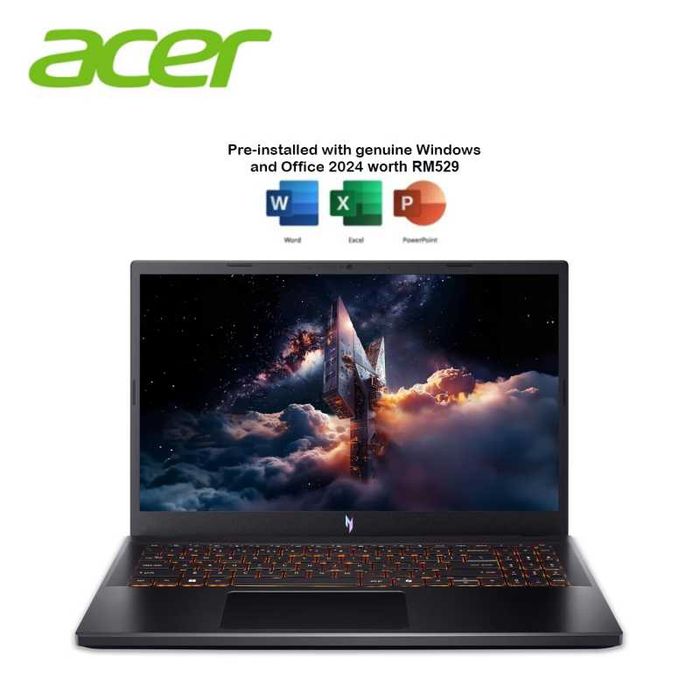 Acer Nitro V15 FHD IPS 165Hz Core 5-210H DDR5 16 GB SSD 512 RTX 4050 6