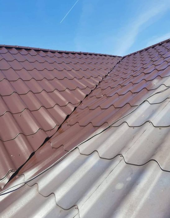 Vopsim orice tip de tablă pe acoperisuri la case/vile/biserici, structuri metalice si alte suprafete