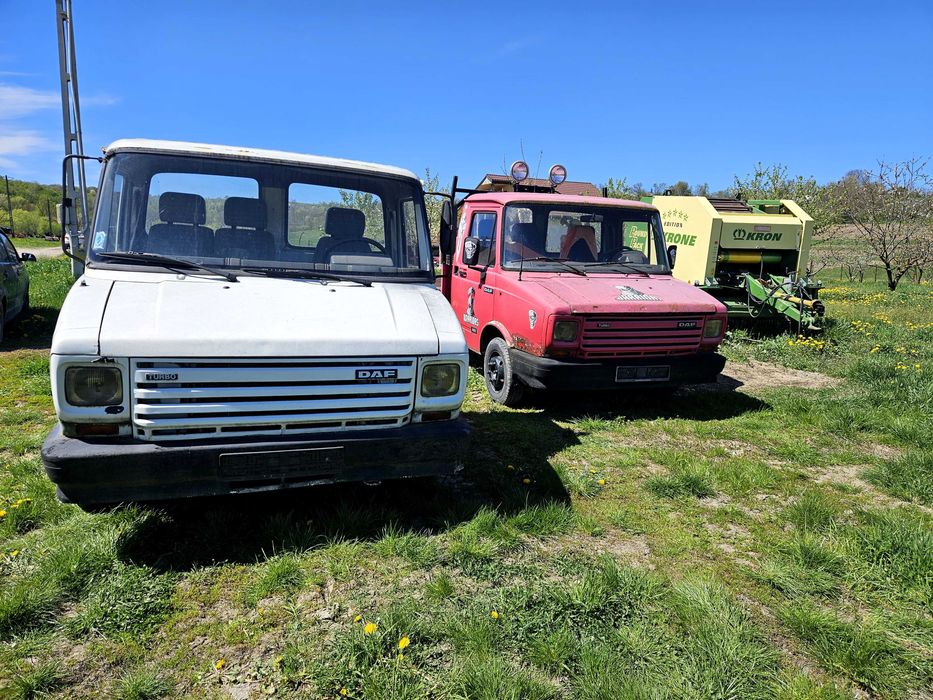 Pachet 2x Daf 400, platformă + șasiu, vând sau schimb