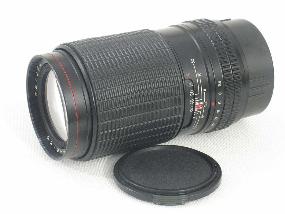 Obiectiv foto teleobiectiv Telear-5 250mm F5.6 pentru Kiev 88 film 6x6