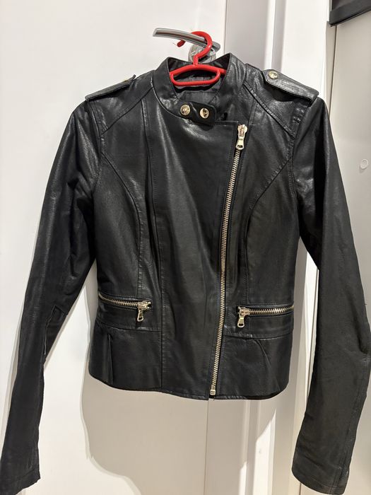 Geaca piele naturala New Look Asos