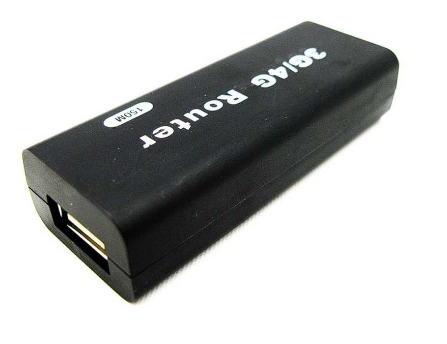 Mini router wireless Intrare LAN RJ45 si USB pt dongle 3G/4G