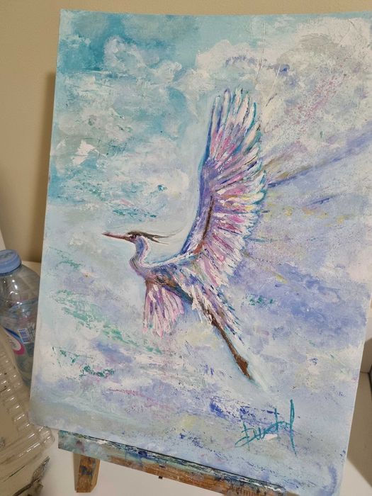 Картина масло Чапла 30/40