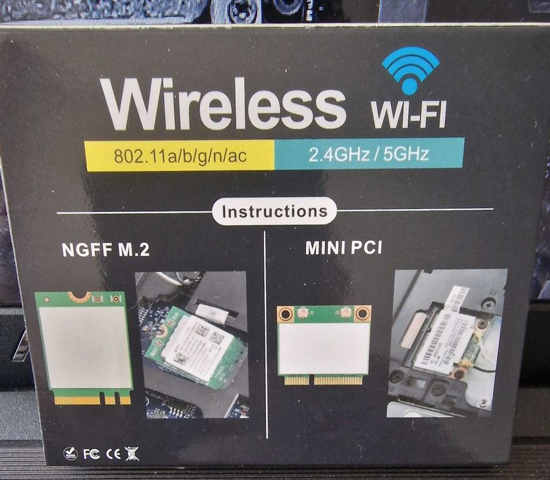 Placuta WiFi 7  si Bluetooth 5.4 Tri Band 2.4G/5G/6GHz WiFi6E