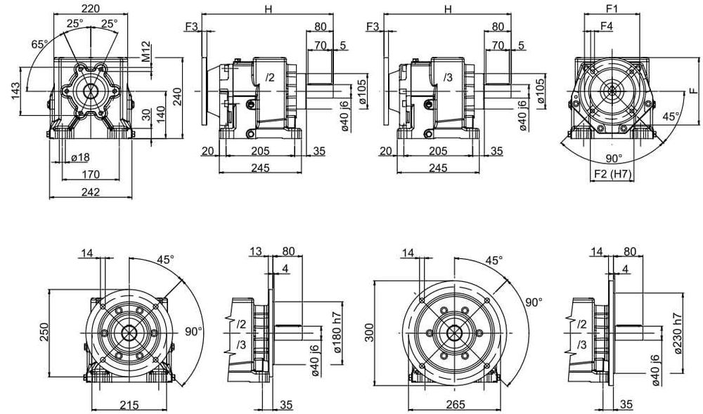 Червячные мотор-редукторы NMRV