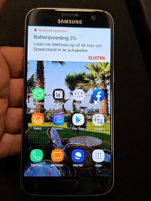 Ecran Samsung S7, black si roze