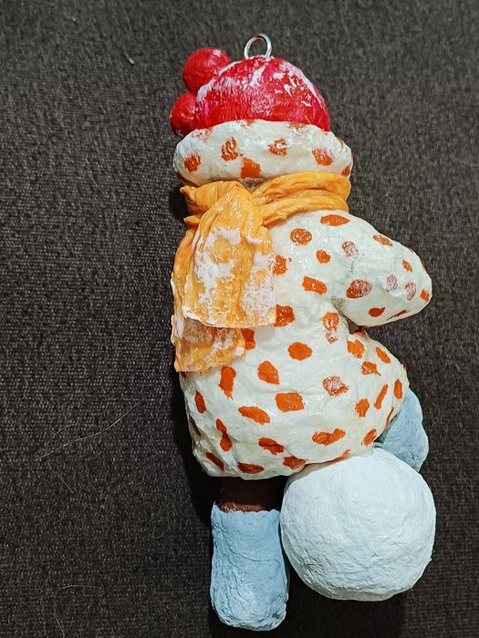 Ватная елочная игрушка