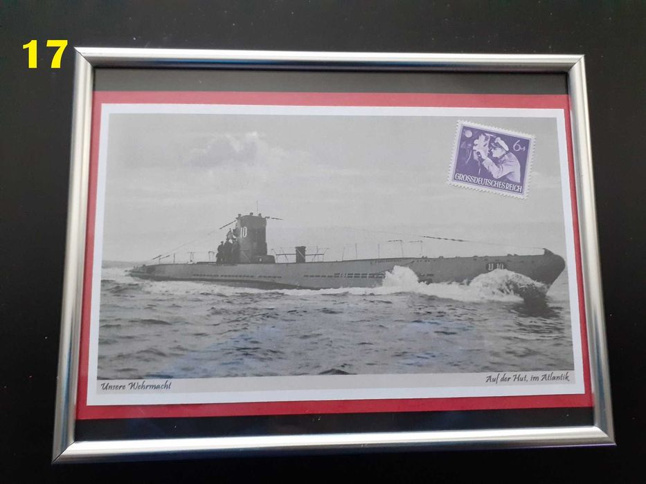 Tablouri cu imagini din WW2 si timbre germane de epoca (2)