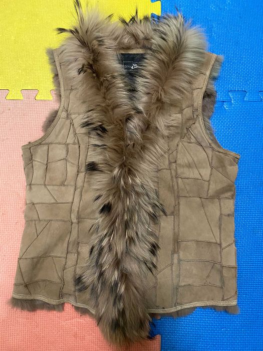 ''Style Butler''оригинален дамски елек от естествен косъм