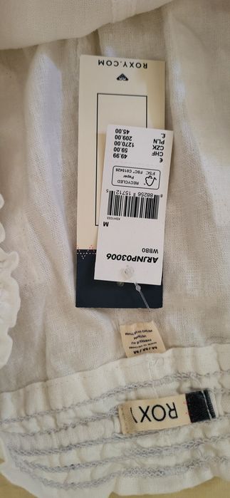 Pantaloni de in albi, mărime M, Roxy
