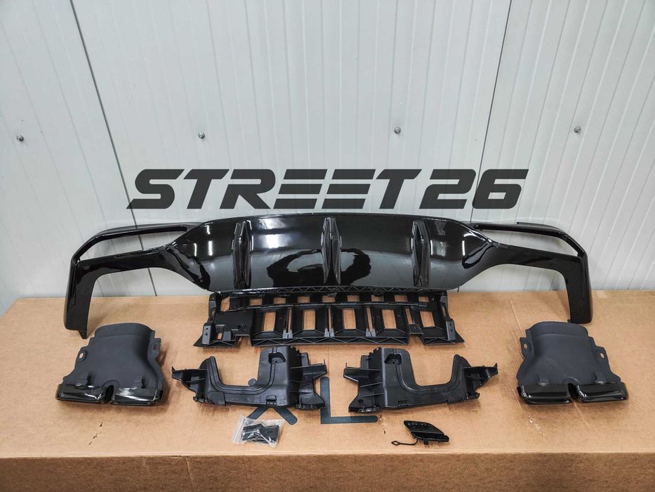 Bara fata E63 AMG E-Class W213 si Difuzor E63 (2016-2020) FULL BLACK