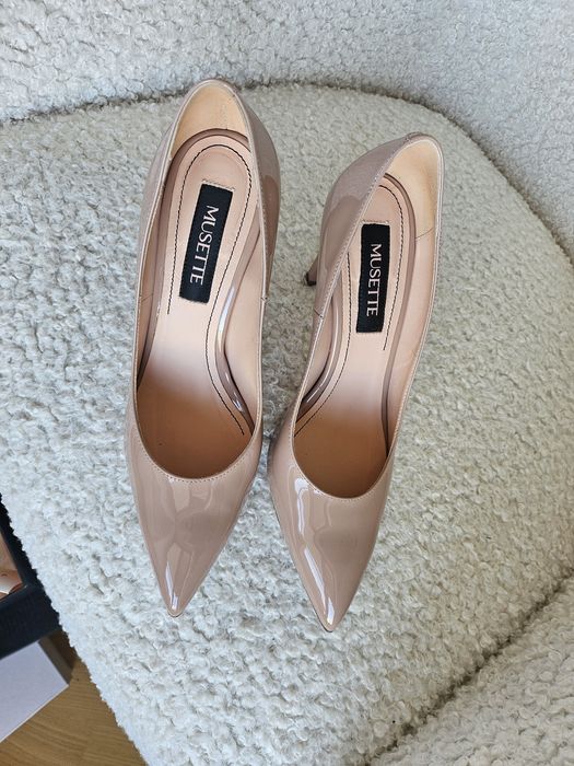 Stiletto Musette noi 37 nude piele lacuita