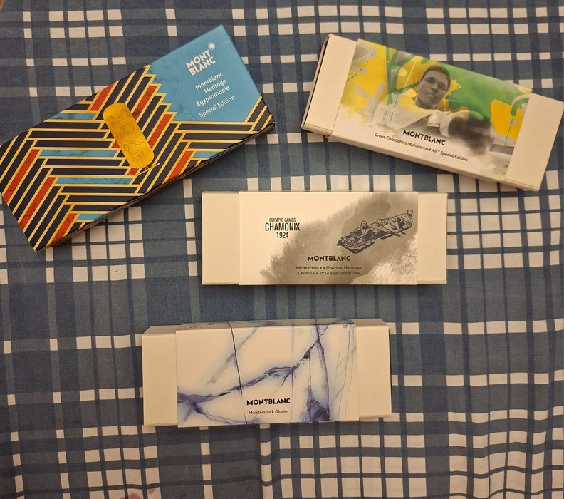 Pachet cutii de colectie Montblanc, plus ambalaj exterior